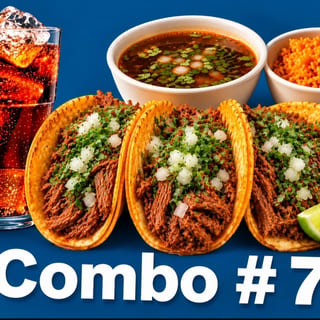 Red Quesotaco Combo (with Consomé)