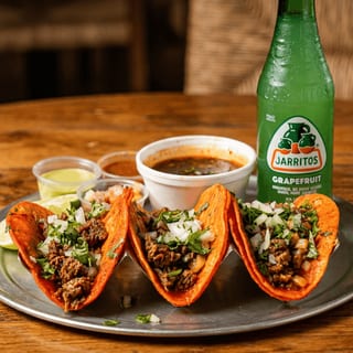 Red Quesotaco Combo (with Rice & Beans)